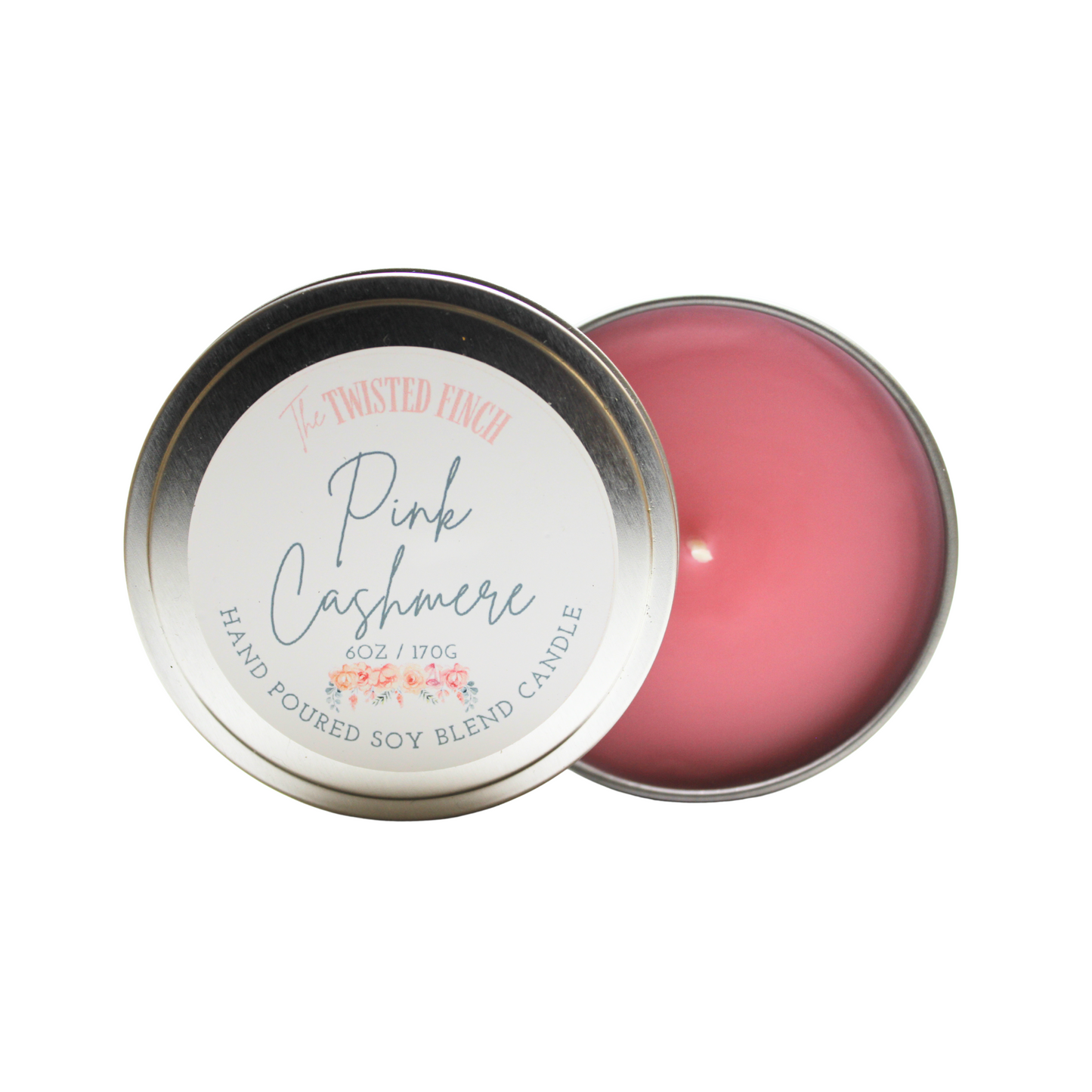 Pink Cashmere Large Candle Tin