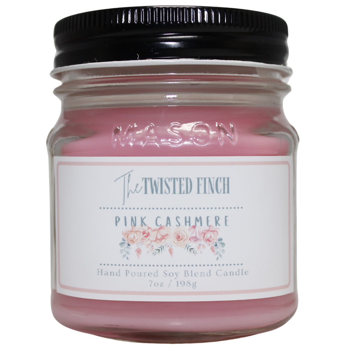 Pink Cashmere Mason Jar Candle