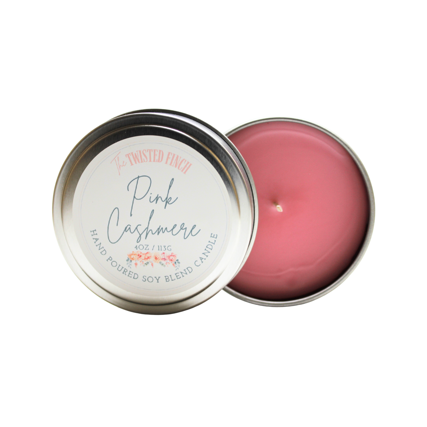 Pink Cashmere Small Candle Tin