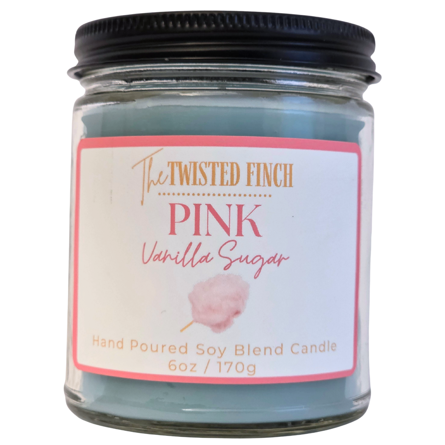 Pink Vanilla Sugar Small Jar Candle