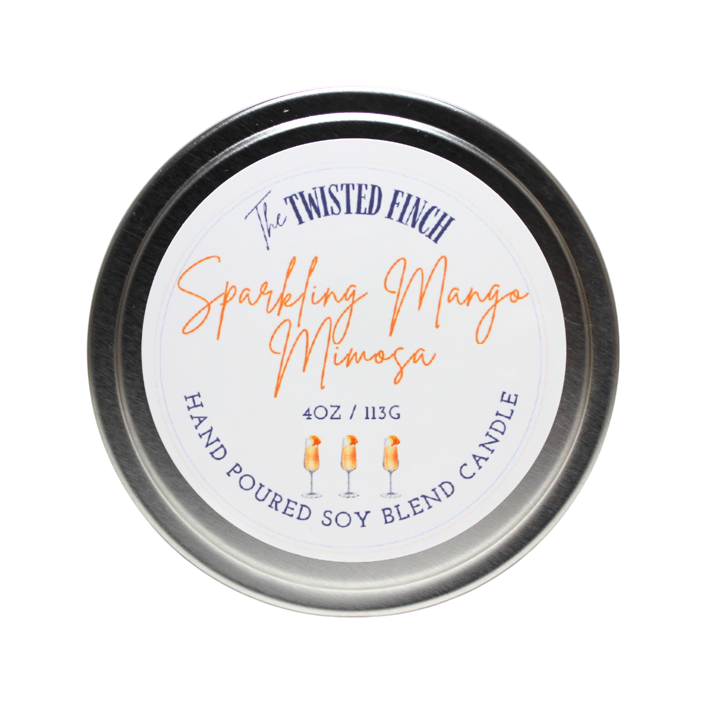Sparkling Mango Mimosa Small Candle Tin
