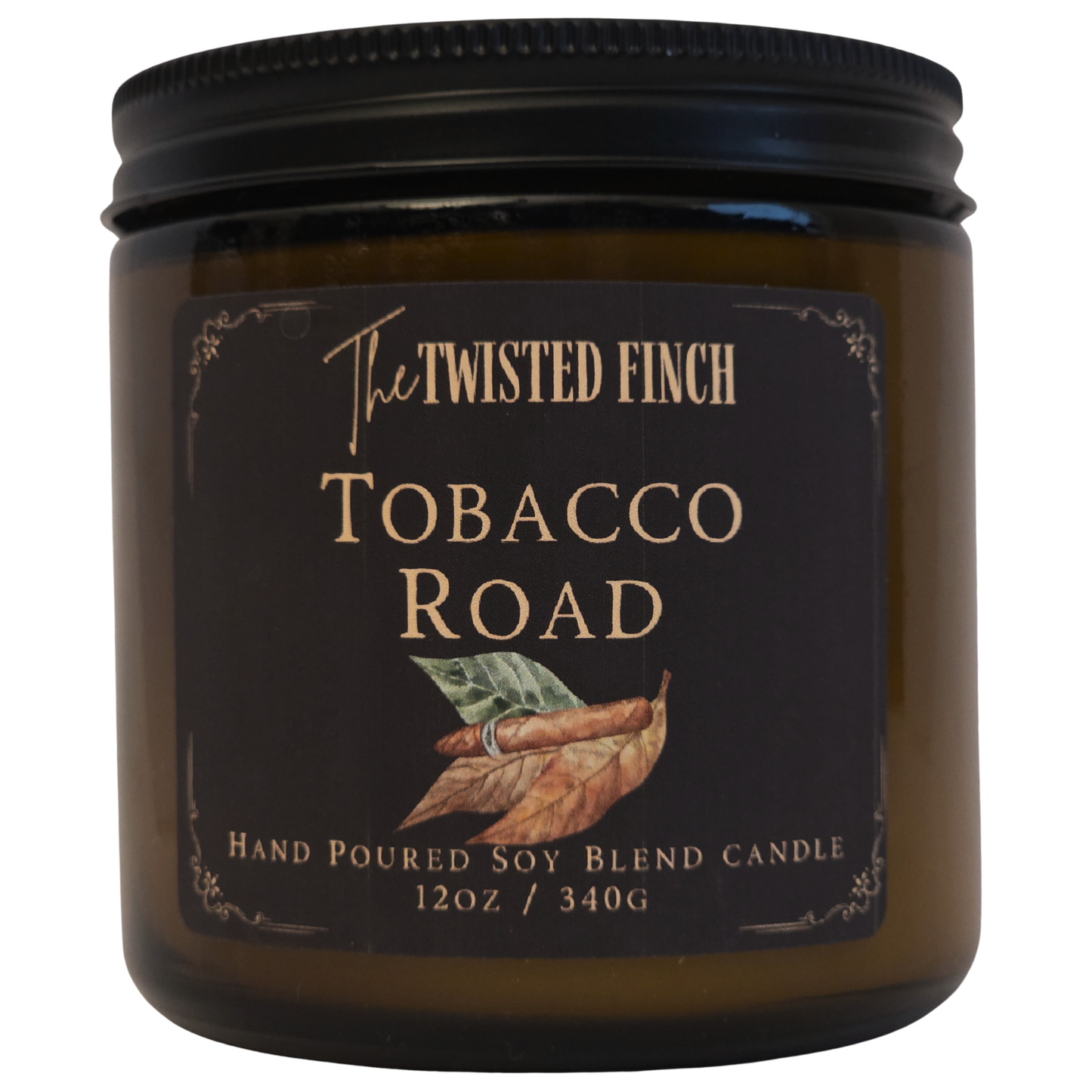 Tobacco Road Large Amber Jar