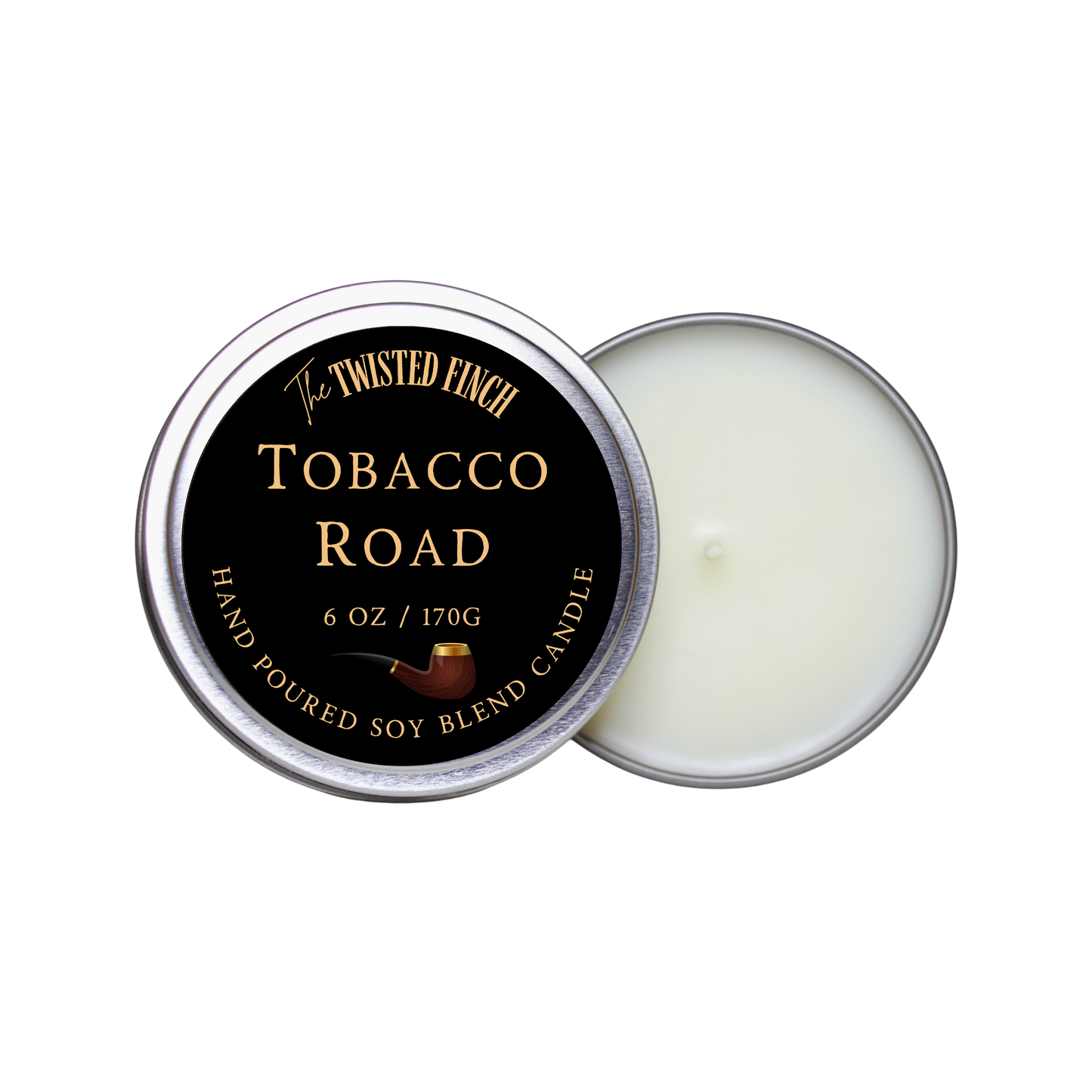 Tobacco Road Large Candle Tin