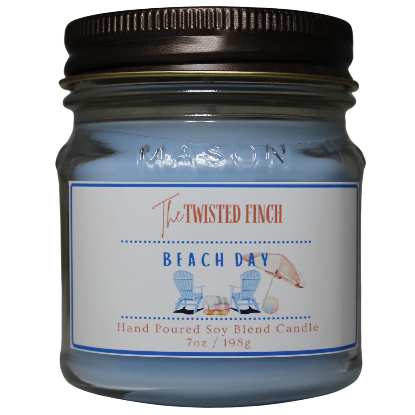 Beach Day Mason Jar Candle