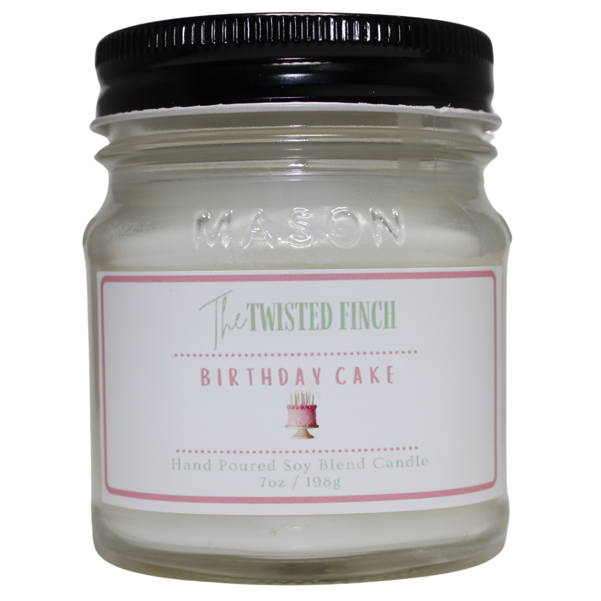 Birthday Cake Mason Candle