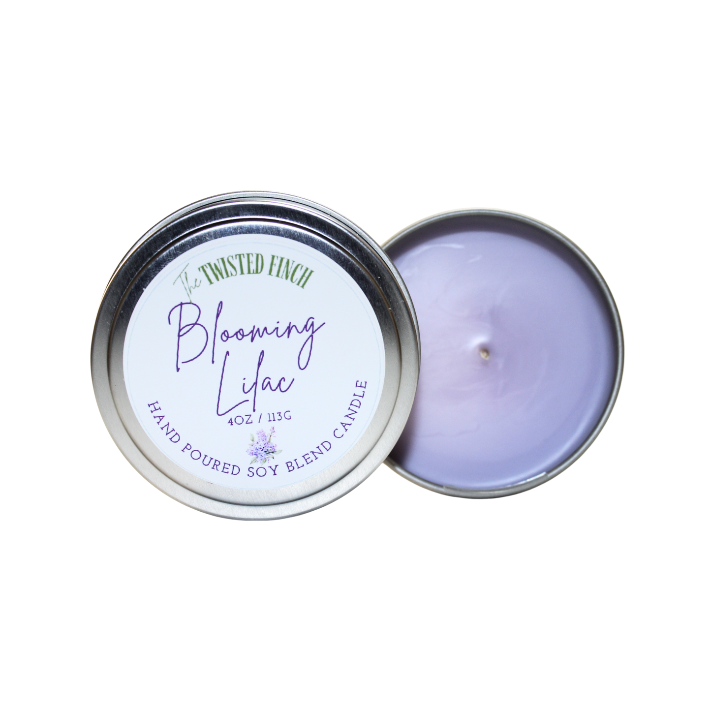 Blooming Lilac Small Candle Tin