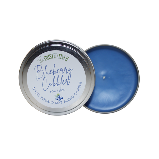 Blueberry Cobbler Large Candle Tin