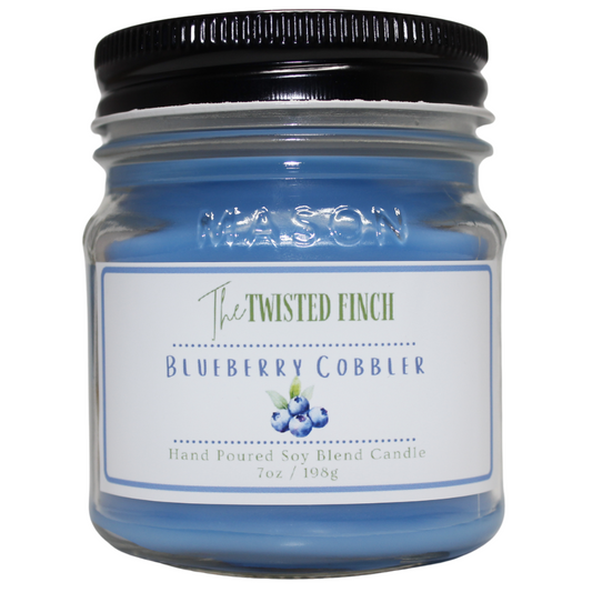 Blueberry Cobbler Mason Jar Candle