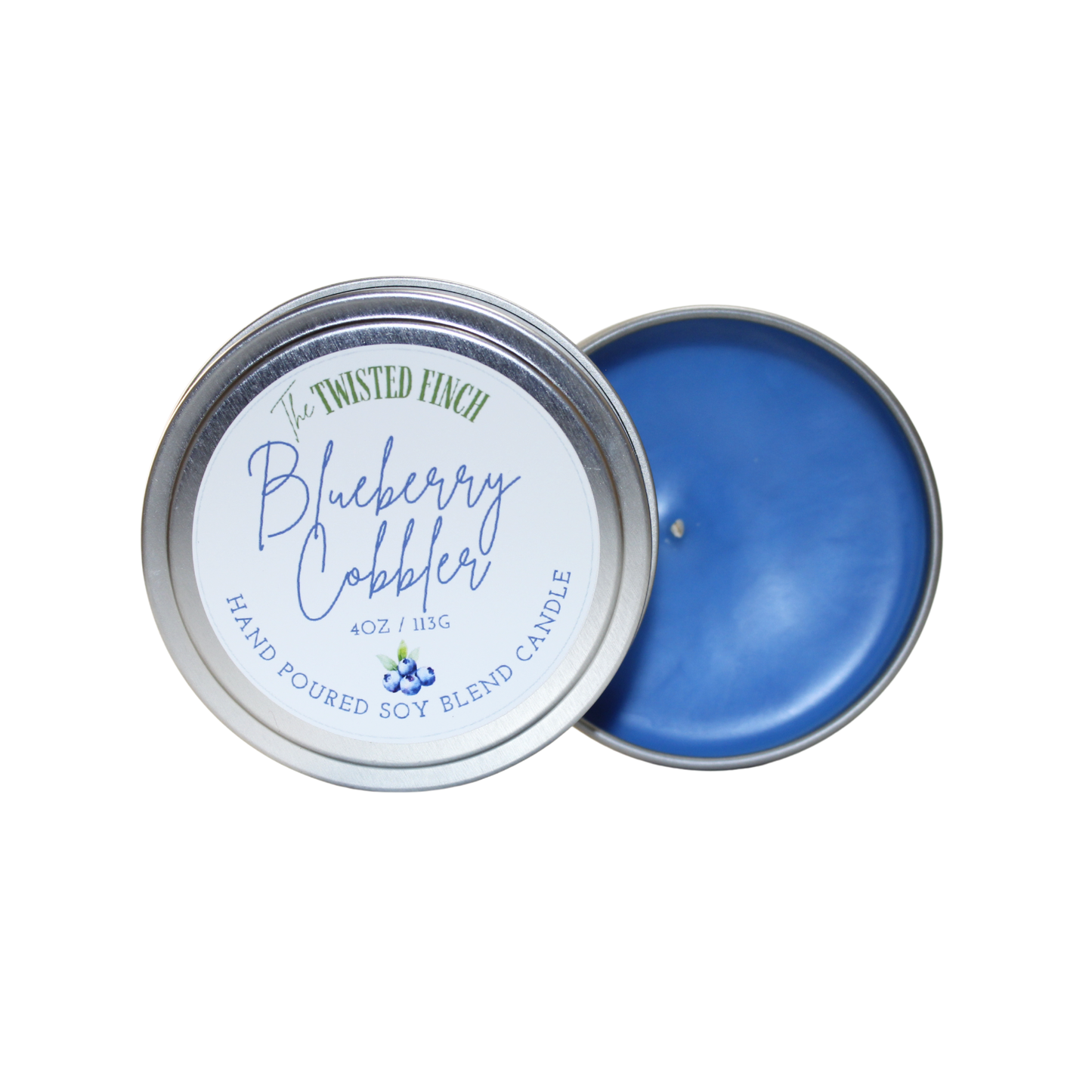 Blueberry Cobbler Small Candle Tin