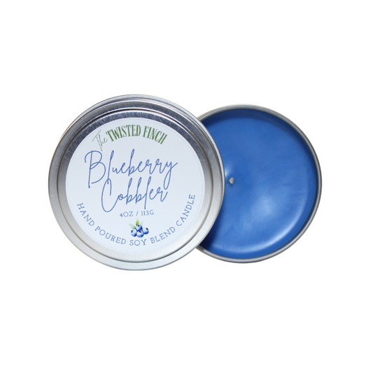 Blueberry Cobbler Small Candle Tin