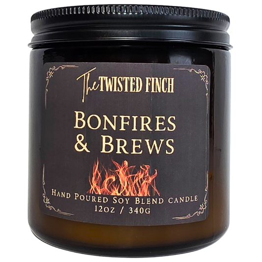 Bonfire and Brews Large Jar Candle