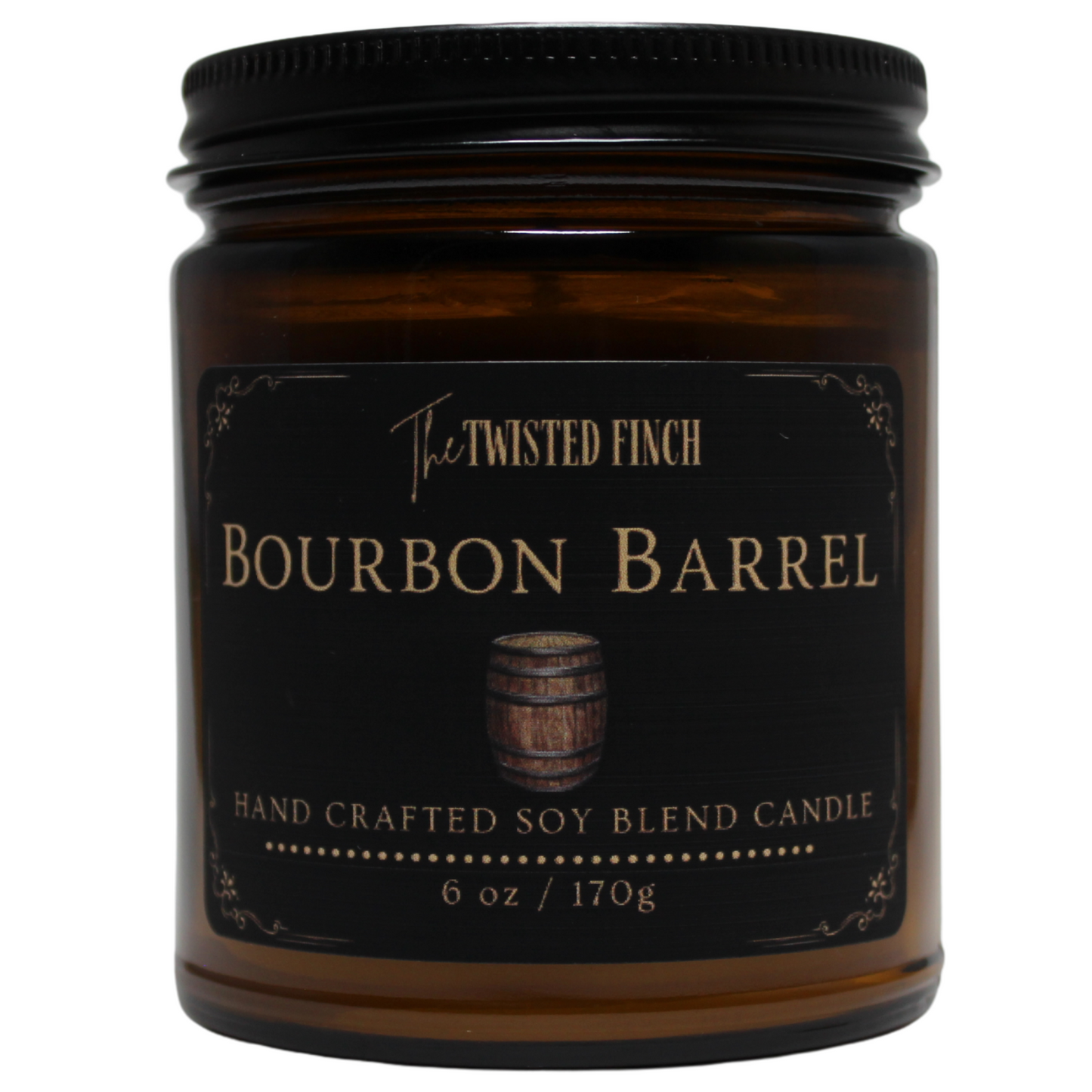 Bourbon Barrel Amber Jar Candle