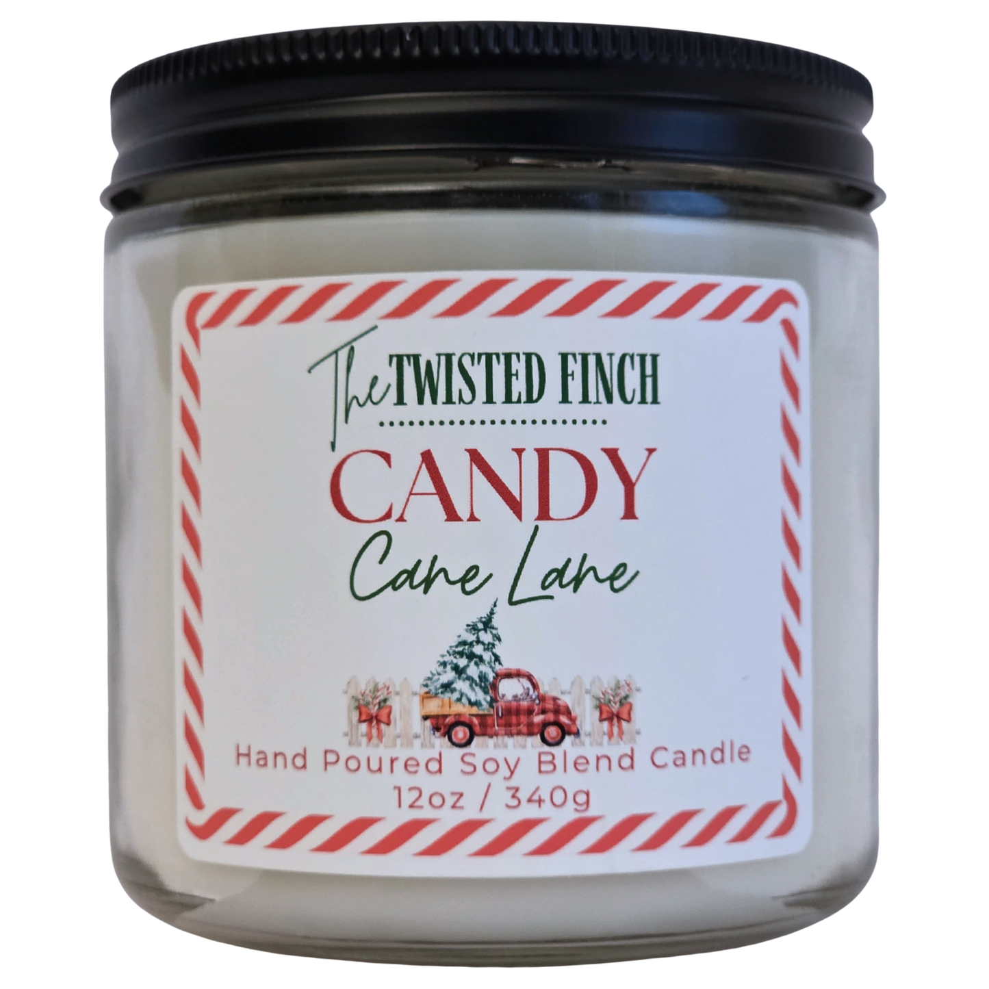Candy Cane Lane Large Jar Candle