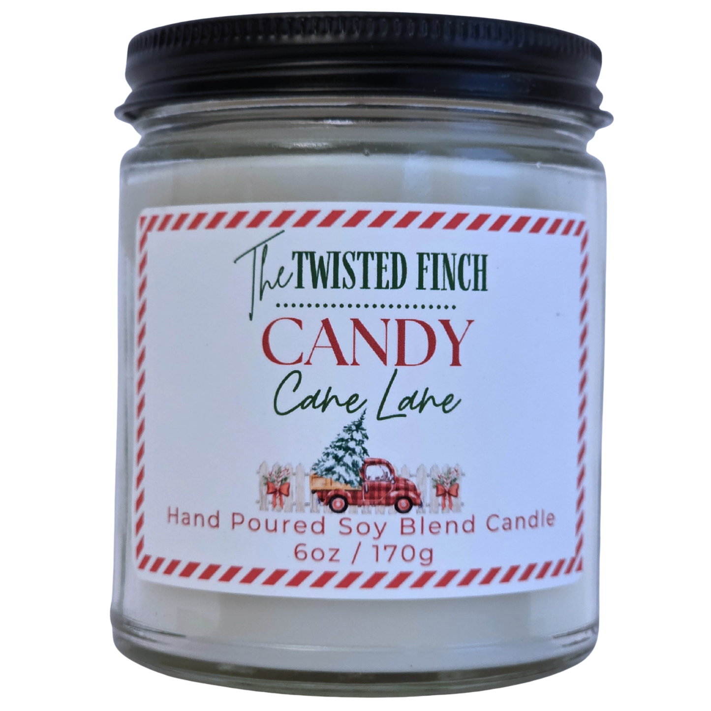 Candy Cane Lane Small Jar Candle