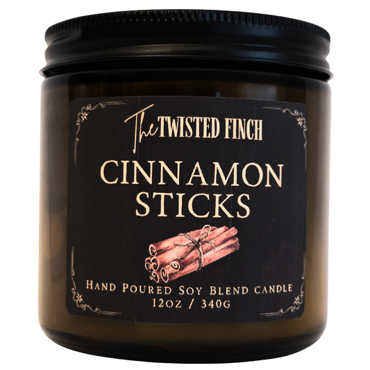 Cinnamon Sticks Large Amber Jar Candle