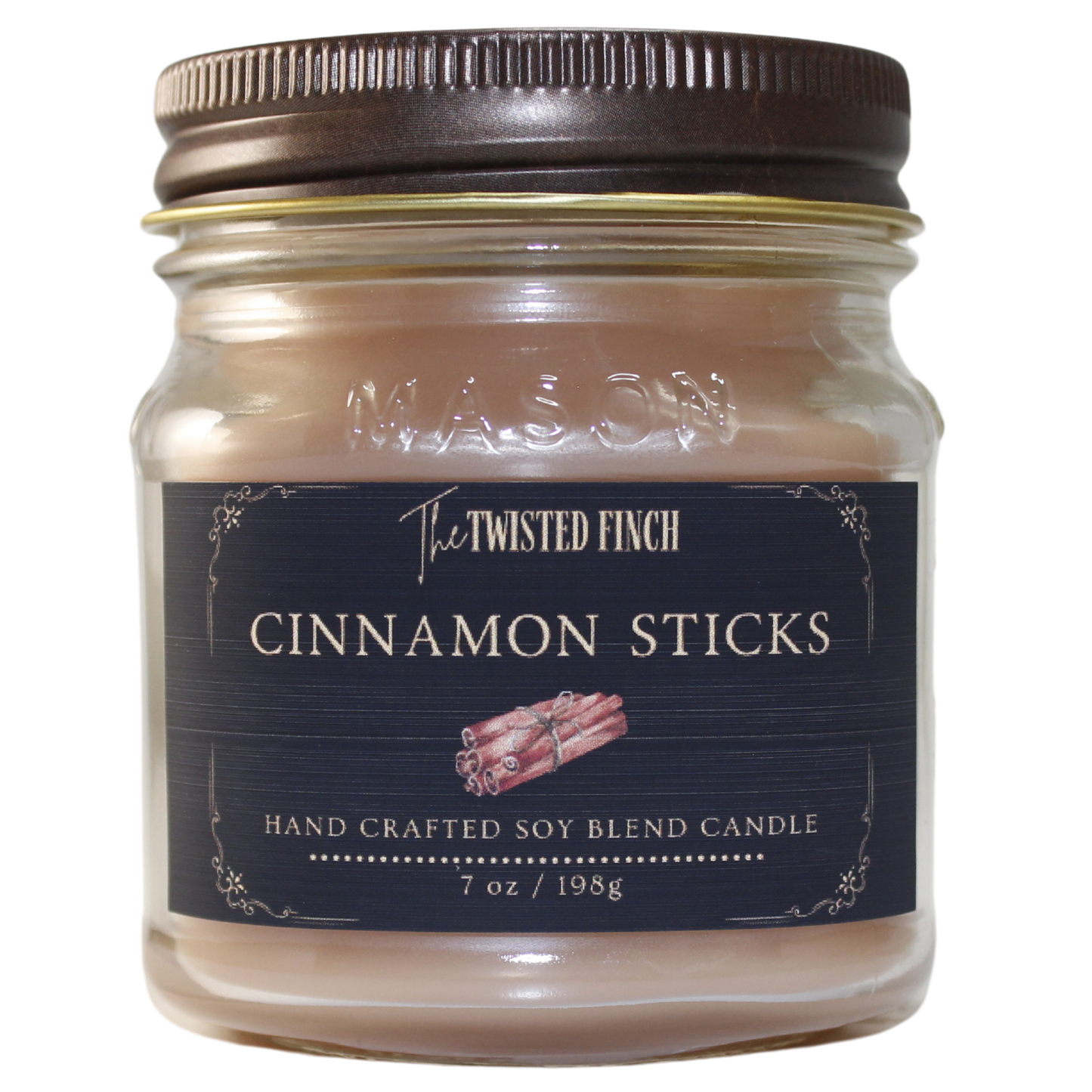 Cinnamon Stick Mason Jar Candle