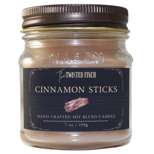 Cinnamon Stick Mason Jar Candle