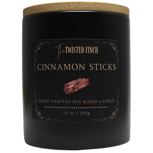 Cinnamon Stick Black Tumbler Candle