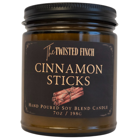 Cinnamon Stick Small Amber Jar Candle