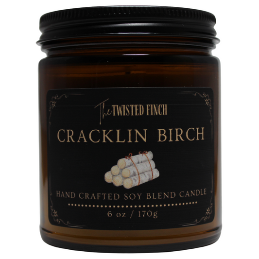 Cracklin Birch Amber Jar Candle