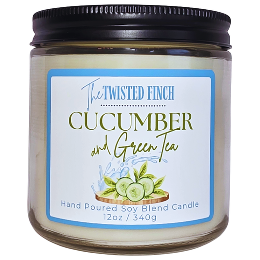 Cucumber and Green Tea Large Jar Candle