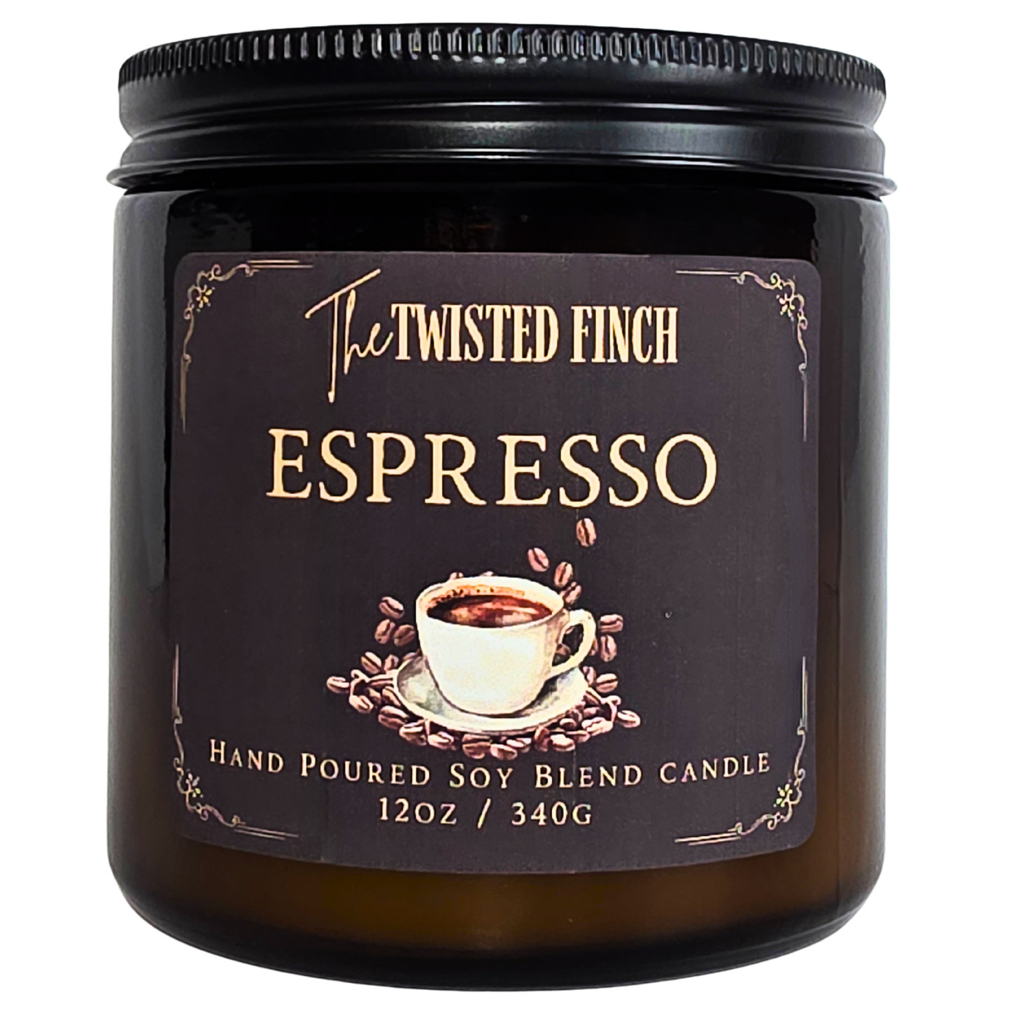 Espresso Large Amber Jar