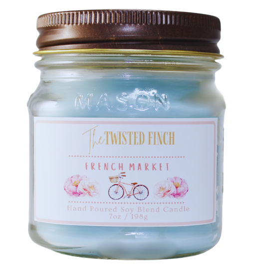 French Market Mason Jar Candle