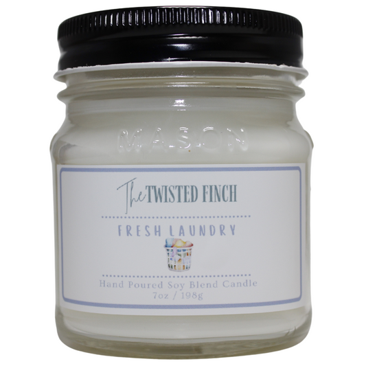 Fresh Laundry Mason Jar Candle