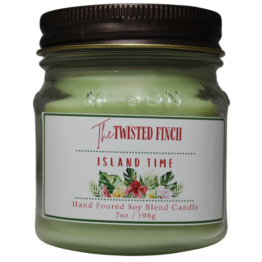 Island Time Mason Jar Candle