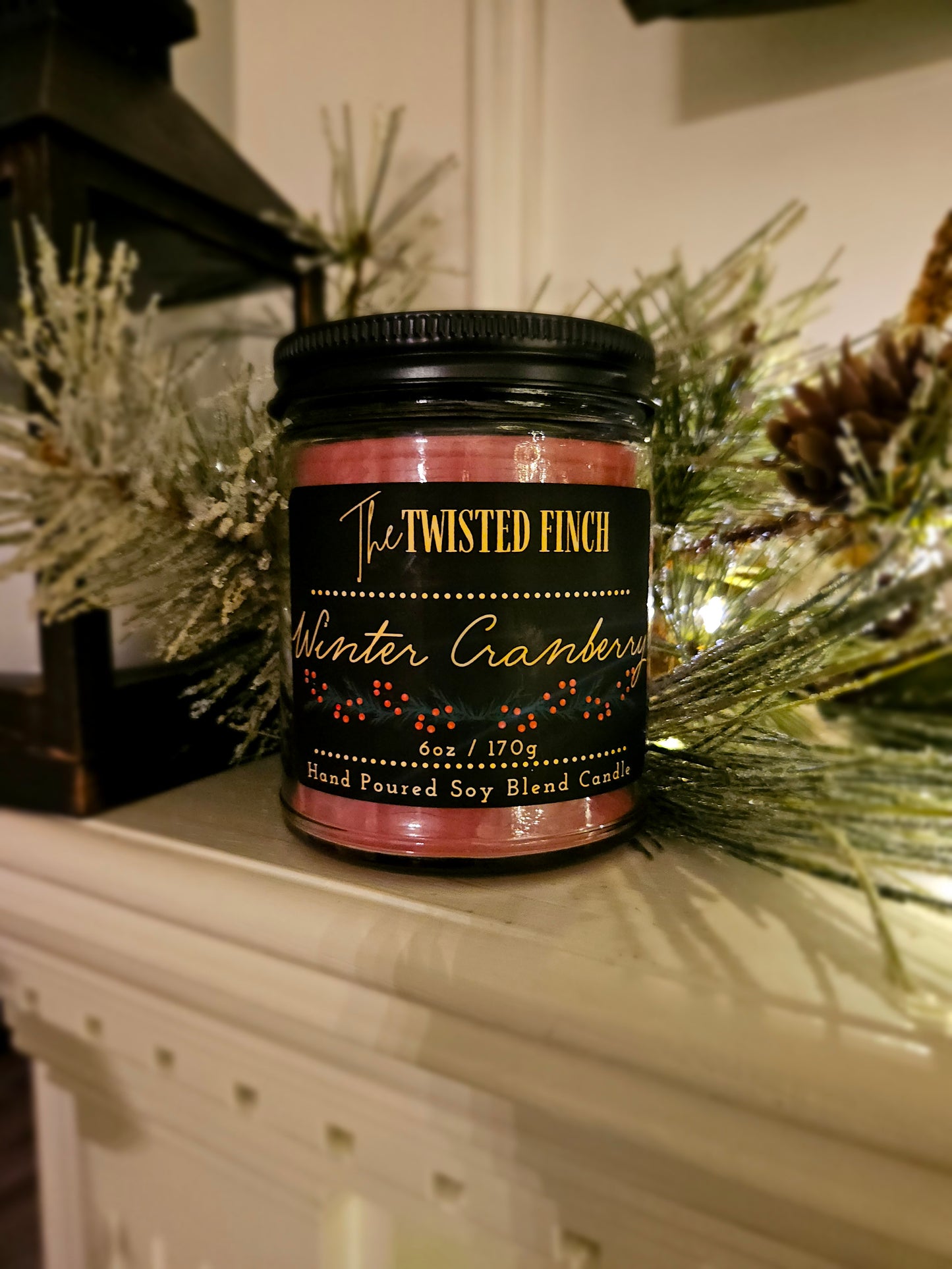 Winter Cranberry Large Jar Candle *Holiday Collection*
