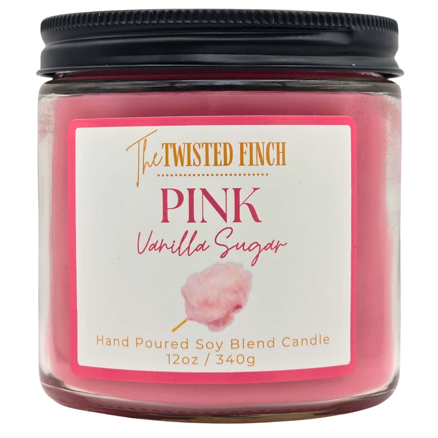 Pink Vanilla Sugar Large Jar Candle
