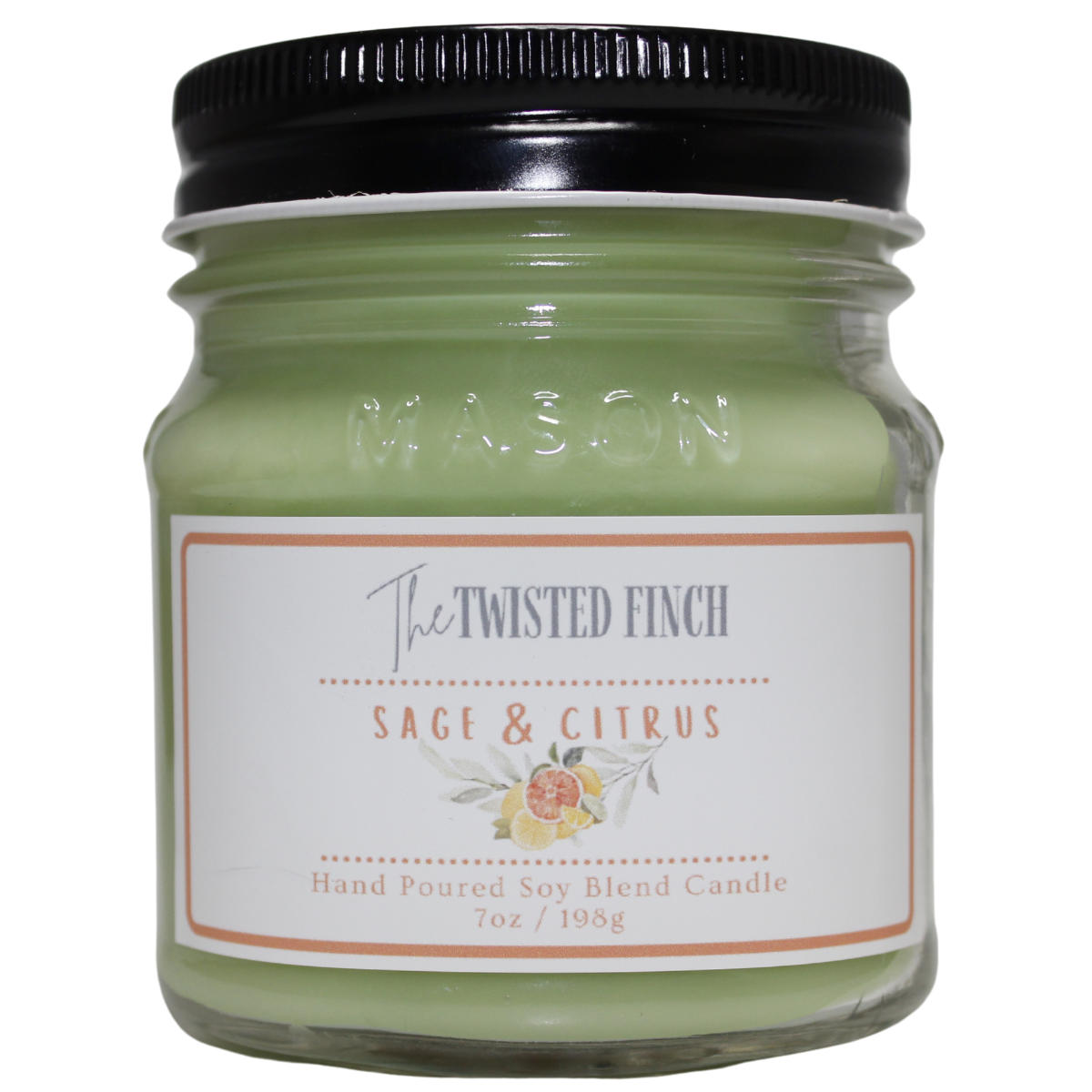 Sage and Citrus Mason Jar Candle
