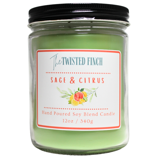 Sage and Citrus Large Jar Candle