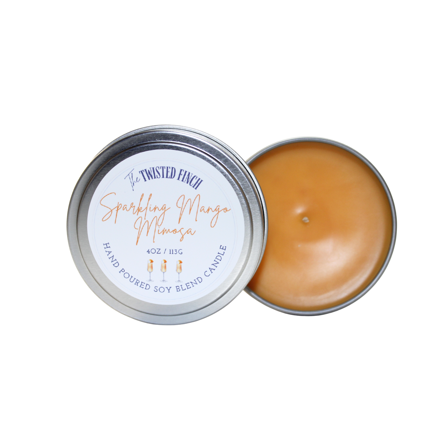 Sparkling Mango Mimosa Small Candle Tin
