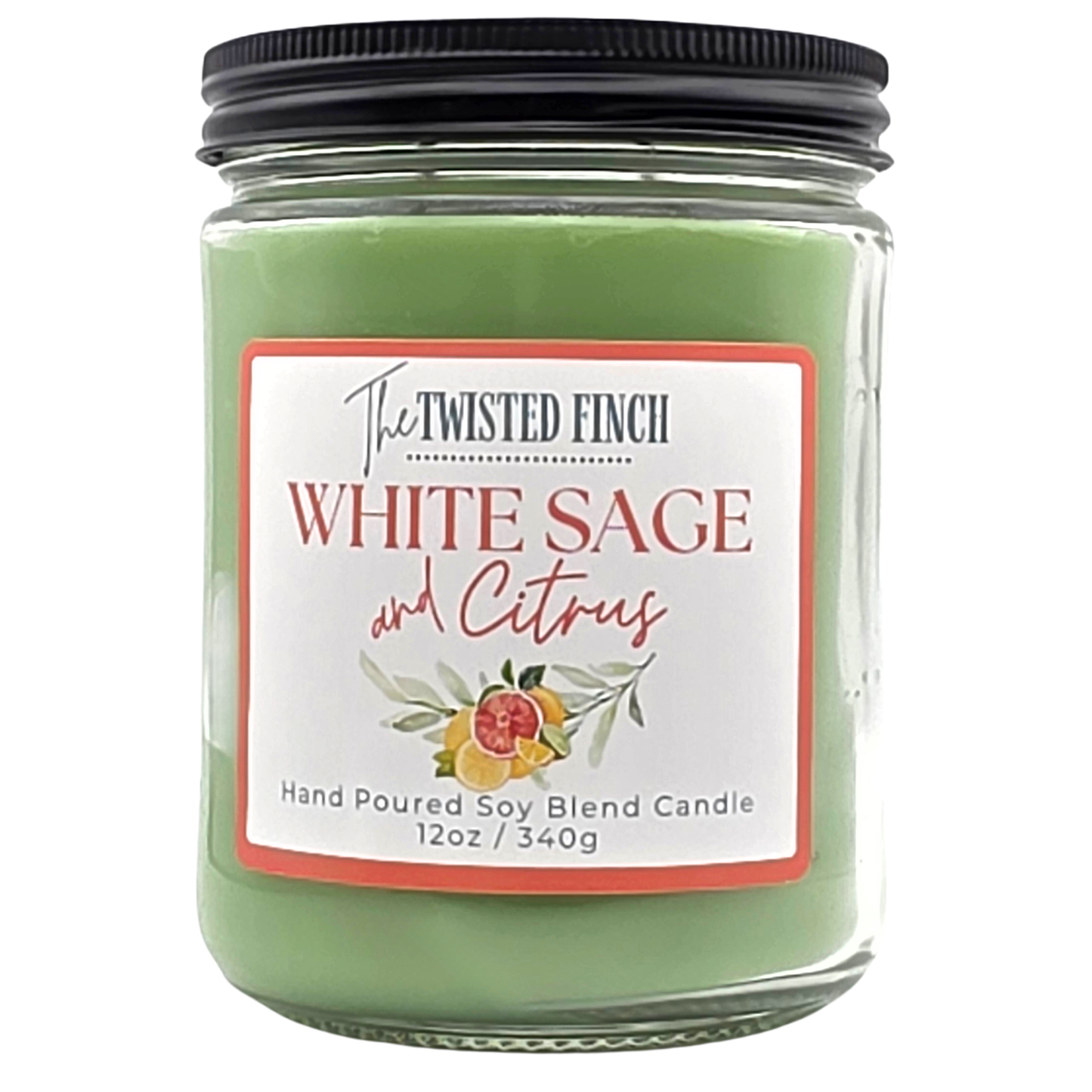 White Sage and Citrus Large Jar Candle