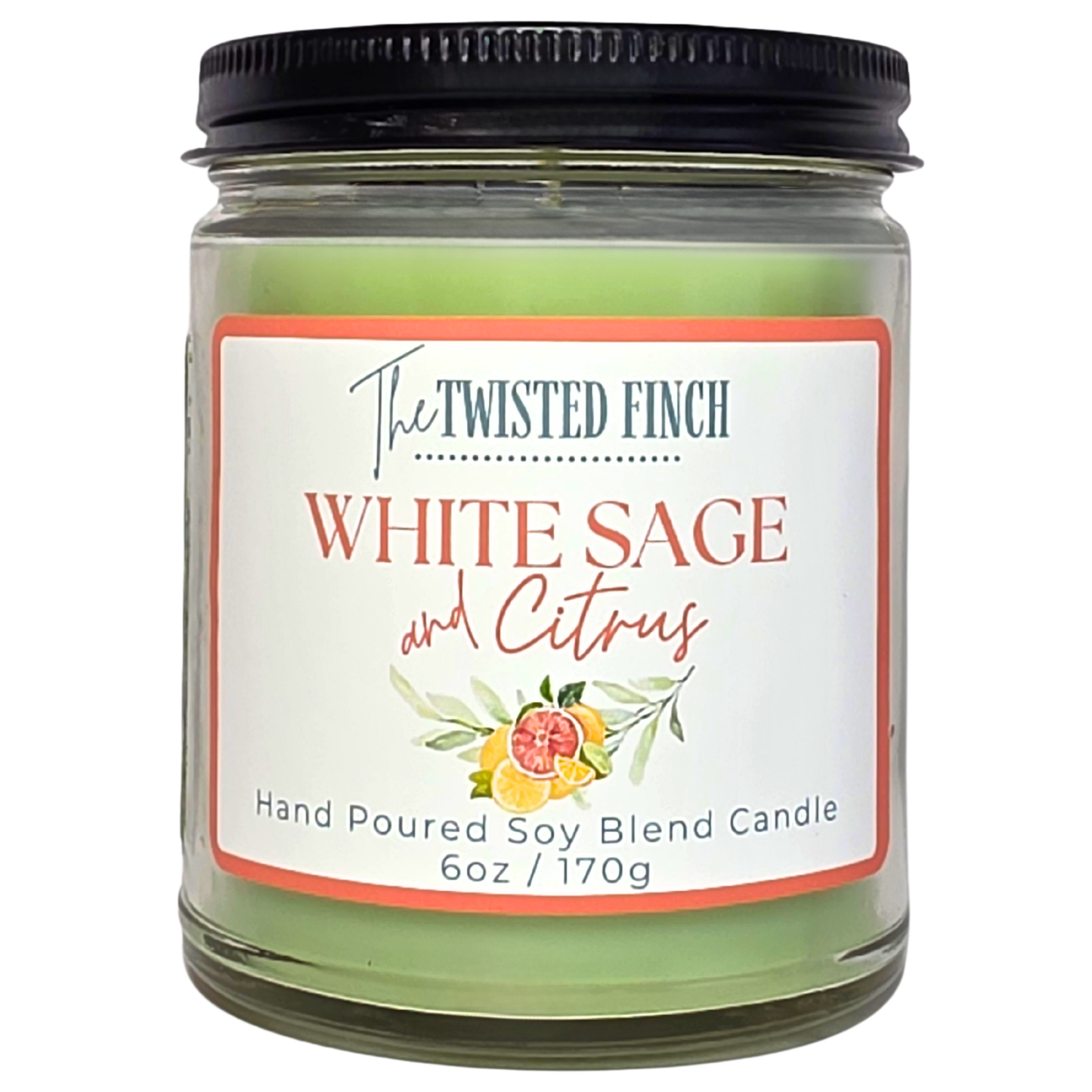 White Sage and Citrus Small Jar Candle