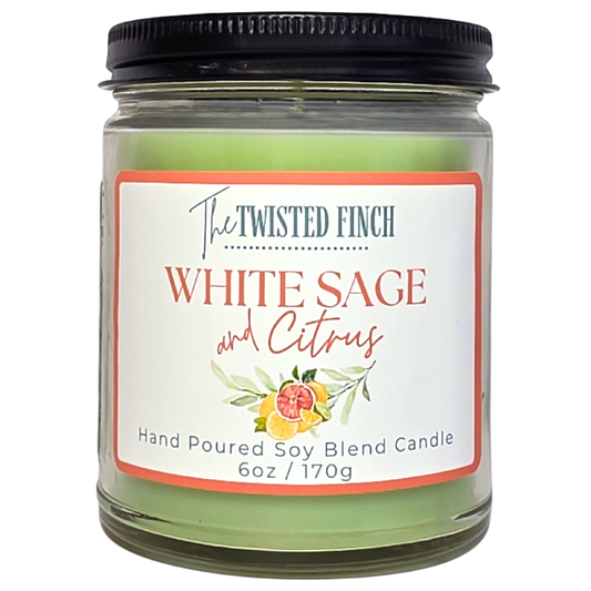 White Sage and Citrus Small Jar Candle